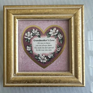 Vintage Grandmother’s Love Heart‎ Framed